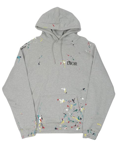 dior flowers hoodie|Dior paint splatter hoodie.